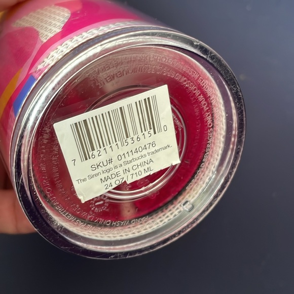 2023 Starbucks Tumbler 24oz Venti Pink Flowers Peony - Picture 5 of 6